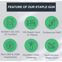 Pistola de Grapas Manual Industrial Multifuncional de Aluminio de Alta Resistencia para Decoración de Muebles y Bricolaje 3 en 1