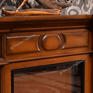 <span class=keywords><strong>Cheminée</strong></span> électrique en bois MDF autoportante de 39 pouces avec bordure en anglais pour les hôtels - Product Image 5