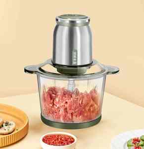 محضر طعام كهربائي ألماني متعدد الوظائف للمنزل، فرامة خضروات كهربائية متعددة الاستخدامات، آلة لهرس الفوفو، مفرمة طعام - Product Image 3