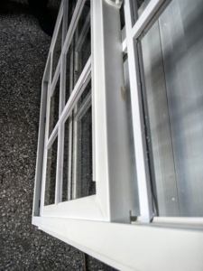 Giá rẻ low-e Argon kính duy nhất treo trắng PVC uPVC Vinyl đẩy lên cửa sổ với nướng thiết kế Sash cửa sổ - Product Image 6