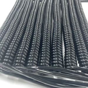 उच्च लचीला काला/ग्रे <span class=keywords><strong>2</strong></span> <span class=keywords><strong>3</strong></span> 4 5 6 7 8 कोर स्प्रिंग केबल 1.5 मीटर <span class=keywords><strong>3</strong></span> कोर पीवीसी/पुर इलेक्ट्रिकल स्प्रिंग स्पाइरल कुंडलित तार तांबे की केबल - Product Image 4
