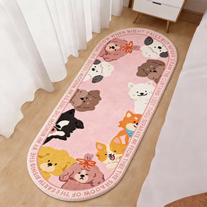 Alfombra Cuadrada de Pelo Largo de Imitación de Cachemira, Hecha a Máquina, Lavable, Impermeable y Antideslizante para Niños, para Dormitorio, Hotel, Cocina y Oficina - Product Image 2