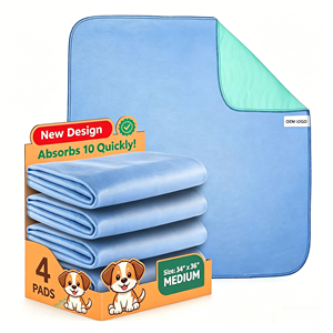 Tapis d'apprentissage pour chiots extra absorbants, réutilisables, imperméables, antidérapants et lavables pour la cage et la mise bas - Product Image 1