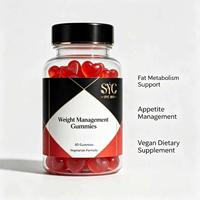 SYC BIO Gummies sans sucre à base de fibres végétales pour la gestion du poids et le soutien du sommeil, 60 unités, Complément alimentaire