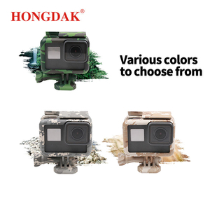 HONGDAK Khung Bảo Vệ Màu Xanh Quân Đội Vỏ Bảo Vệ Vỏ Với Đế Vít Gắn Cho <span class=keywords><strong>GoPro</strong></span> <span class=keywords><strong>Hero</strong></span> 5 6 7 Phụ Kiện Máy Ảnh - Product Image 2