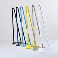 Épingle à cheveux Table basse pieds acier industriel 8-35CM épingle à cheveux pieds de bureau pour meubles banc Table de bureau métal acier bricolage 2 3 broches