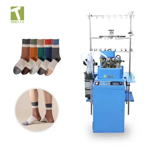 Factory automatic computer customized technical high quality double cylinder socks knitting machine full automatic socks machine