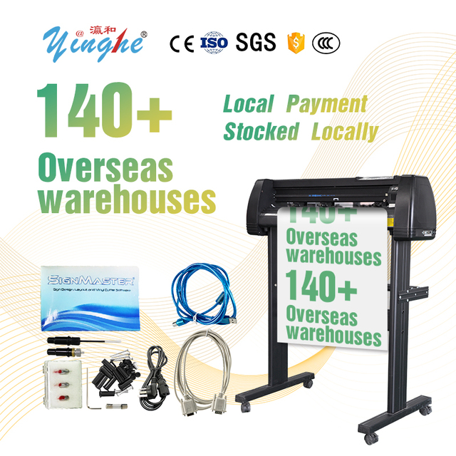 720J Plotter Machine Penjualan Laris Cutter USB Large-memory Fast Vinyl Film PU Sign Wallpaper Yinghe 2 Feet Cutting Plotter