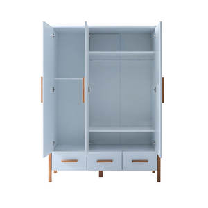 Armoire de chambre à coucher en bois à 3 portes PINEA, qualité exceptionnelle, crée une atmosphère paisible et inspirante - Product Image 1