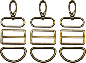 Inch Swivel Snaps <b>Hooks</b> D Rings Tri Glides Slide Buckles For Purse Bag Straps Making <b>Dog</b> Collars Hardware - Product Image 5
