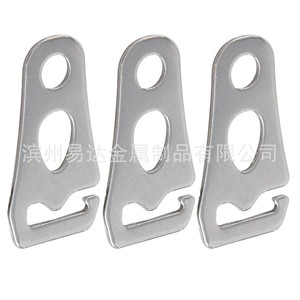 Eda Stainless Steel Tent Hook 3Pcs For <b>Tarp</b> Pole Wind Rope Accessory General Use - Product Image 1