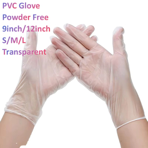 Gants jetables en PVC transparents, sans <span class=keywords><strong>poudre</strong></span>, résistants aux produits chimiques et adaptés aux aliments, pour la cuisine et le travail industriel - Product Image 1