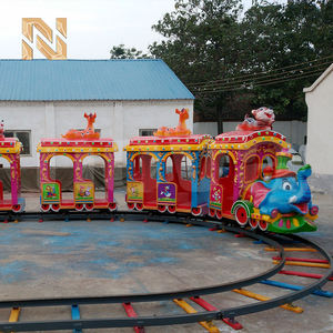 <span class=keywords><strong>Tren</strong></span> Turístico Mini Premium <span class=keywords><strong>de</strong></span> Acero con Temática <span class=keywords><strong>de</strong></span> Elefantes para 14 Personas, con Vía <span class=keywords><strong>de</strong></span> 40m - Equipo para Parques y Jardines - Product Image 4