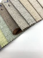 Tissu en feutre texturé imperméable à l'eau avec support non tissé, faible MOQ, aspect lin, pour la décoration intérieure et la confection de sacs