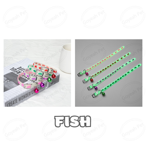 <span class=keywords><strong>Collar</strong></span> luminoso de silicona para gato, <span class=keywords><strong>Collar</strong></span> fluorescente con campana para gato - Product Image 2