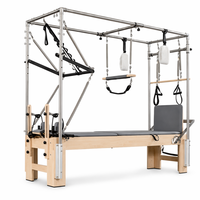 Cama de Pilates de Madera de Roble para Estudio, Máquina Reformer, Silla Cadillac, Corrector de Columna, en Oferta, Kit Premium de Pilates Reformer