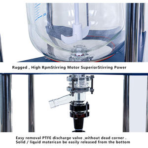 1l/2l/3l/5l रिएक्टर प्रतिक्रिया केतली पायलट एकल परत प्रयोगशाला जेकेटेड ग्लास ऊर्जा और खनन वैक्यूम रासायनिक रिएक्टर कीमत-80-250C - Product Image 3