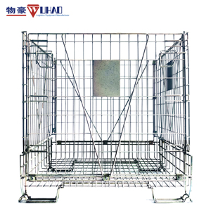 Nhiệm Vụ Nặng Nề <span class=keywords><strong>Euro</strong></span> Pallet Lồng Có Thể Gập Lại Dây <span class=keywords><strong>Container</strong></span> Nhẹ Thép <span class=keywords><strong>Euro</strong></span> Pallet Lồng OEM Nhà Cung Cấp Cho Vật Liệu Vật Nuôi - Product Image 2