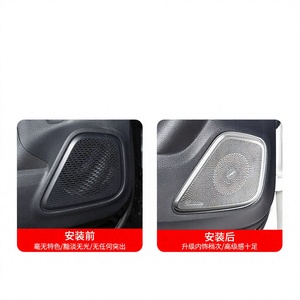 Para Mercedes Benz Glb200 A200l Gla200 Cla200, Modificación Interior, Cubierta de Altavoz de Puerta Snblo, Rejilla Metálica - Product Image 3
