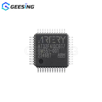 Microcontrolador ARM Cortex-M4F de 32 bits, 200MHz, 128KB Flash, LQFP-48 con FPU, DSP, 2xCAN, USB, 5V, Grado Industrial, AT32F413CBT7