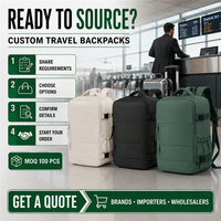Sac à dos de voyage OEM personnalisé avec compartiment séparé pour chaussures et espace pour ordinateur portable de 15,6 pouces pour les voyages d'affaires et les escapades de 1 à 3 jours