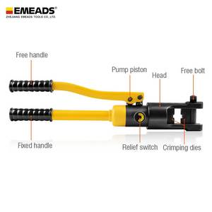 YQK-120 thủy lực kìm độ chính xác cao Uốn Tóc bồng công cụ với Ergonomic xử lý cho thoải mái sử dụng - Product Image 2