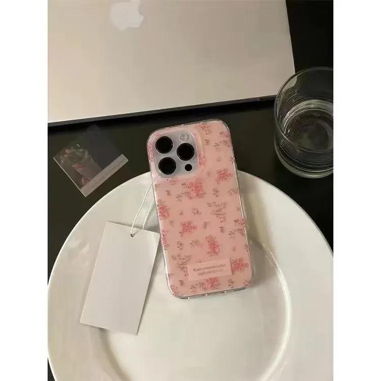 Pink small floral pattern