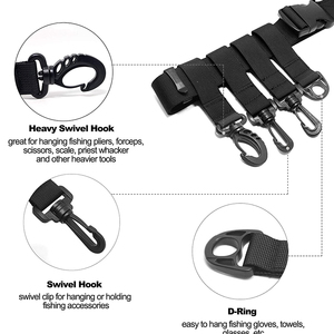 Ceinture de pêche réglable pour hommes, la meilleure ceinture de pêche à la mouche avec anneau en <span class=keywords><strong>D</strong></span> et crochet, outils de pêche en plein air - Product Image 5