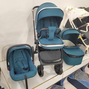 3-इन-1 हल्के एल्यूमीनियम मिश्र धातु फोल्डिंग बेबी स्टलर पोर्टेबल लिनन कैरोकोट और शिशु से लेकर बच्चे तक कार सीट - Product Image 2