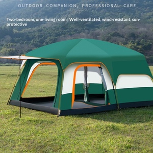 Ensemble de tente de <span class=keywords><strong>camping</strong></span> compacte pliable facile à transporter, tente Oxford imperméable et résistante au vent avec revêtement argenté <span class=keywords><strong>pour</strong></span> la protection solaire, idéale <span class=keywords><strong>pour</strong></span> les vacances à la plage - Product Image 4