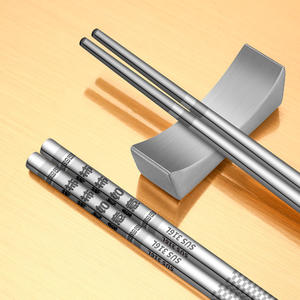 ตะเกียบสแตนเลส 316 ขนาด 6.5 มม. ทรงสี่เหลี่ยม กันลื่น ทนความร้อน สำหรับใช้ในบ้านและร้านอาหาร - Product Image 3