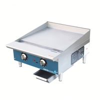 Grill de table au propane Core Pro 2 brûleurs, plaque plate Teppanyaki, barbecue, plaque de cuisson en acier inoxydable 430, 60000 BTU