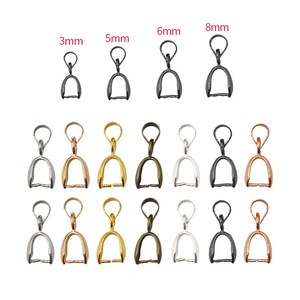 Pendentif Clip graines de <span class=keywords><strong>Melon</strong></span> boucle pendentif connecteur alliage charme Bail perles bijoux résultats DIY composant de bijoux - Product Image 4