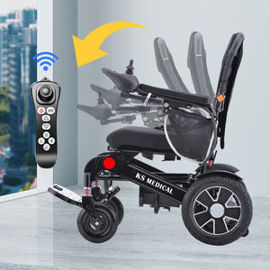 Silla de ruedas el￩ctrica de plegado autom￡tico, ligera, de rendimiento fiable, uso inteligente, silla de ruedas el￩ctrica plegable de oficina, para uso en oficina - Product Image 2