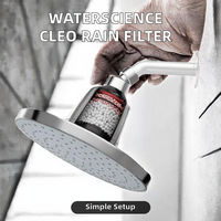 Ensemble de pommeau de douche filtrant à haut débit, filtre de douche à 15 étapes, élimine le chlore et les substances nocives, simple