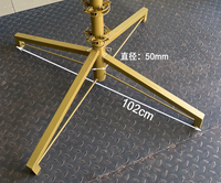 Support métallique stable pliable en or personnalisé en usine pour l'utilisation de l'arbre de Noël
