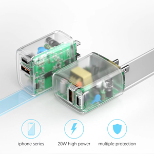 Cargador de 20W para EE. UU./UE/Reino Unido con Tecnología GaN y Material de <span class=keywords><strong>PC</strong></span> Ignífugo para las Series Galaxy y iPhone con Múltiples Protecciones - Product Image 1