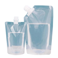 LT Eco Friendly Recyclable Flip Cap 30ml Café Transparent Pochettes en plastique transparent Stand up Spout Pouch Bag Packaging with Nozzle