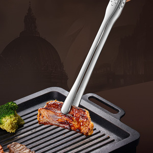 Korean Style Stainless Steel Barbecue Clips 316 Food Grade Heat Resistant Kitchen Steak Tongs For Grilling <b>BBQ</b> Tools - Product Image 2