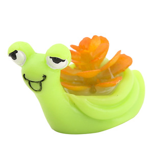 Snail Succulent <b>Mini</b> Potted <b>Plants</b> Resin Animal Desk Ornament Indoor Decor Flower <b>Pot</b> Planter - Product Image 5