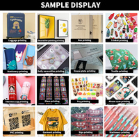 Impresora Plana UV A3 Pequeña para Fundas de Móvil, Cubiertas Traseras, Logos, Inyección de Tinta para Juguetes de Madera, Cajas de Plástico, Tarjetas, Botellas de Vidrio, Tazas