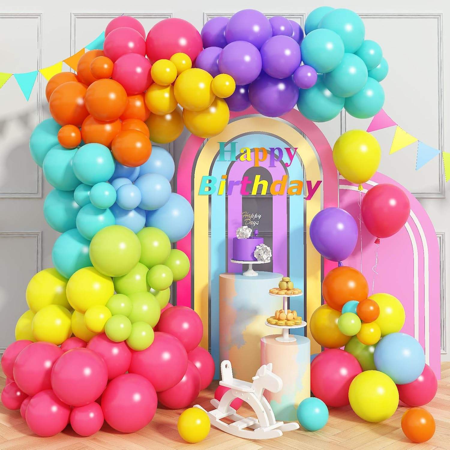Wholesale Single 10 Inch Standard Matte Balloon Resorted Color Latex Retro Balloons Easter Decoration Supplies