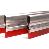 Raclette de sérigraphie à manche en aluminium, barre en aluminium double couche