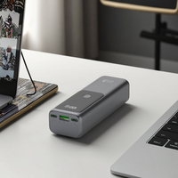 Banco de energía de 20000mAh PD 100W USB 22,5 W estación de carga rápida Tipo dual C 25W bancos de energía de gran capacidad para teléfono