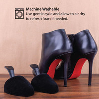 Arbres à chaussures en mousse avec poignée pour talons hauts pour femmes, insert de voyage à bout rond pour forme de chaussure et protection contre les plis