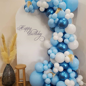 103Pcs Màu Xanh Latex Bóng Đặt Chàng Trai Sinh Nhật Bé Tắm Wedding Party Trang Trí Bóng Vòng Hoa Arch Kit Cho Halloween - Product Image 5