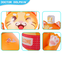 Sac de frappe gonflable en PVC motif chat de dessin animé Doctor Dolphin pour enfants de 6 à 8 ans, léger et durable, idéal pour l'extérieur, vente en gros