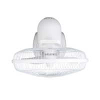 Ventilateur de table solaire rechargeable, ventilateur portable solaire avec deux ampoules, économie d'énergie, charge DC, ventilateur sur pied pour tente, voyage, intérieur