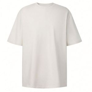 T-shirt unisexe en coton épais de haute qualité, coupe oversize, personnalisable, vierge, pour homme - Product Image 5
