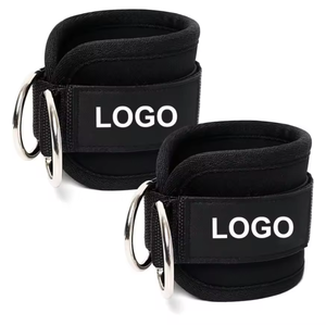 Custom Logo Gym Acessórios Ajustáveis Kickbacks Tornozelo Cuff <span class=keywords><strong>Glute</strong></span> Workouts Neoprene Acolchoado Tornozelo Correias para Máquina de Cabo - Product Image 1
